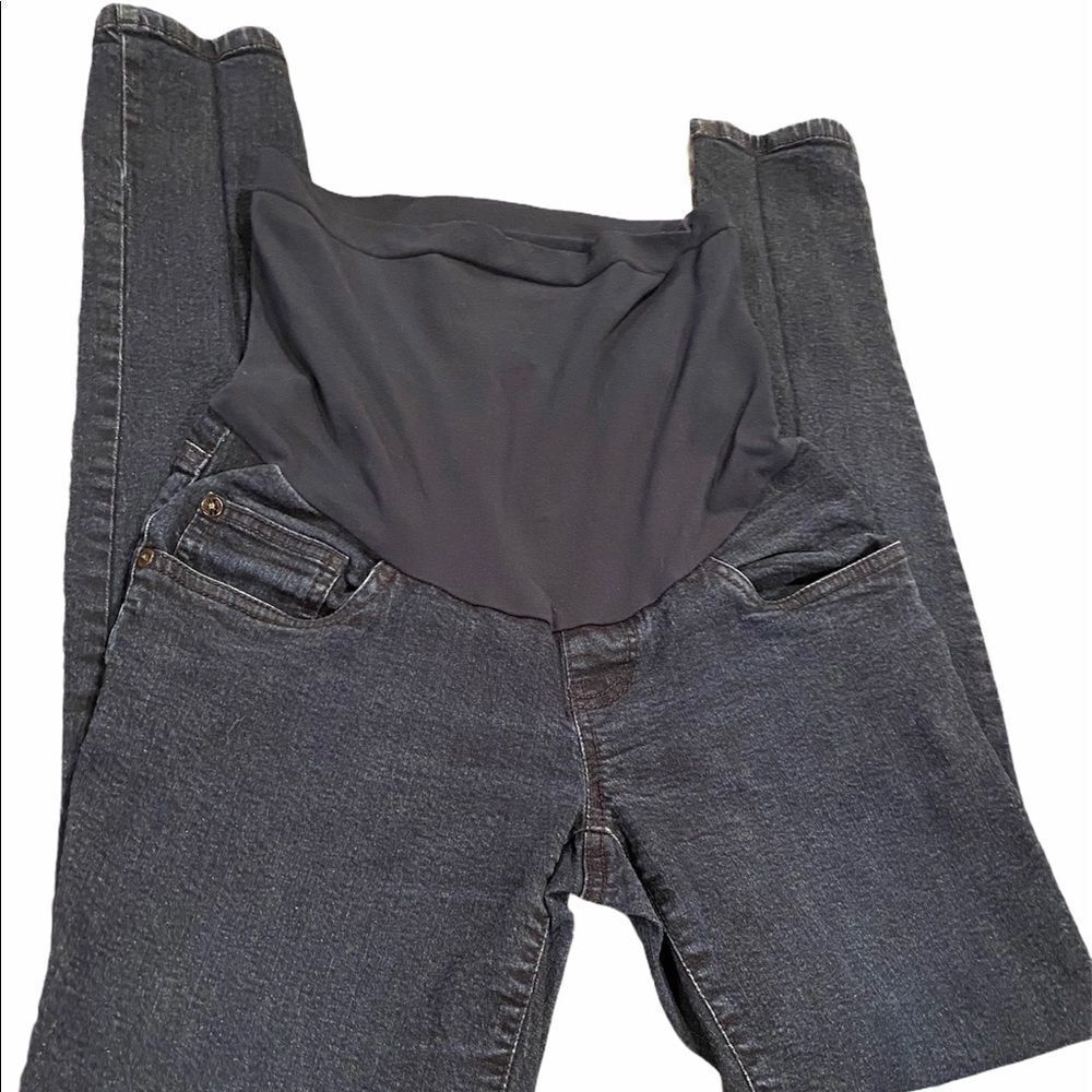 Indigo Blue Maternity Skinny Ankle Sz Small Belly Band